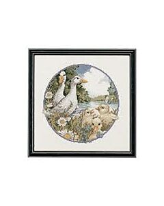 Eenden familie borduurpakket van pako