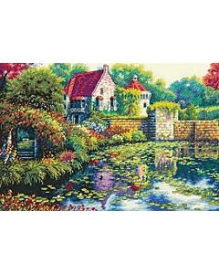 Borduurpakket English castle,70-35326,Dimensions gold collection