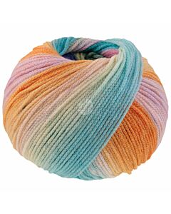 Lana Grossa Farfalla kleur 3 (paars/bruin/groen/oranje/blauw)