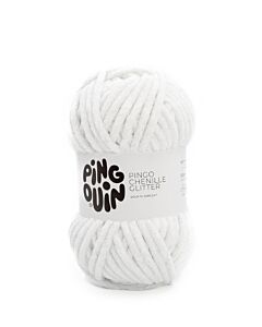 Pingouin Pingo Chenille glitter kl.Blanc