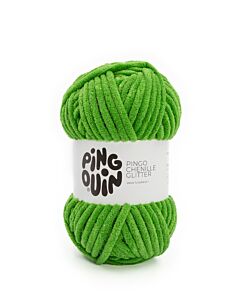 Pingouin Pingo Chenille glitter kl.Vert Tortue (groen)