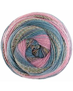 Lana Grossa Gomitolo Fusione kleur 2023 (koper/groen/blauw/roze)