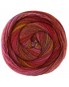 Lana Grossa Gomitolo Intenso kl.238 (rood/oker/paars)