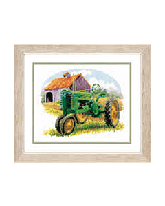  Borduurpakket  groene tractor van vervaco pn-0146927