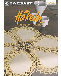 Zweigart art. 104.282 is een boekjes met patronen om kleedjes te haken met het dunne garen van DMC Cebelia
