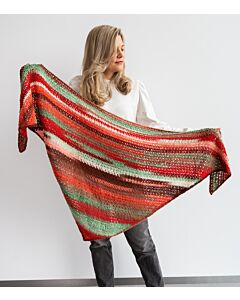 Lana Grossa stola haken van Christmas Edition