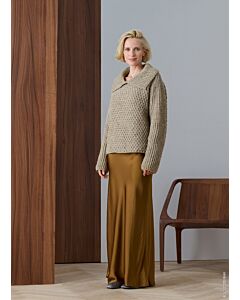 Lana Grossa trui met kraag breien van Landlust Soft Tweed 180 (C29,M17)