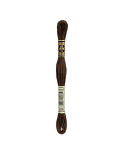 Borduurzijde DMC Mouline Special 117 kl.3031 heel donker mocha bruin