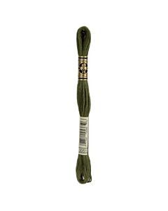 Borduurzijde DMC Mouline Special 117 kl.3051 donker groen/grijs