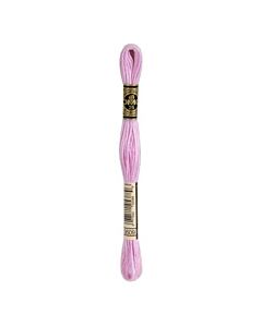Borduurzijde  DMC Mouline Special 117 kl.3609 licht roze 