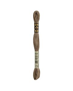 Borduurzijde DMC Mouline Special 117 kl.3790 heel donker grijs/beige 