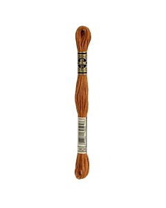 Borduurzijde DMC Mouline Special 117 kl.3826 bruin/goud