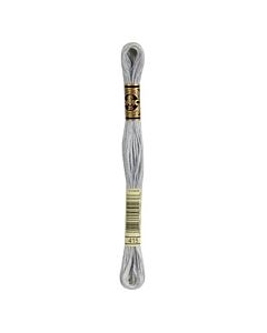 borduurzijde DMC Mouline Special 117 kl.415 zilver