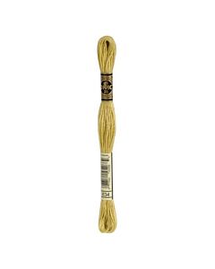 Borduurzijde DMC Mouline Special 117 kl.834 licht goud olijfkleur 
