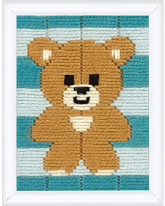 Kinder borduurpakket spansteek beertje van Vervaco pn-0172112