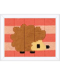 Kinder borduurpakket spansteek egeltje van Vervaco pn-0172114