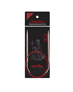 ChiaoGoo Knit RED 6.5mm met 80cm lengte.