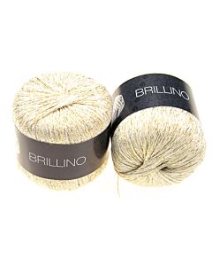 Lana Grossa Brillino kl.9 wit/goud