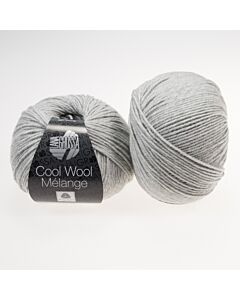 Lana Grossa Cool Wool Melange kl.443 licht grijs