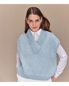 Lana Grossa dames spencer breien van Cool Merino Big (LB17, M3)