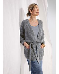 Lana Grossa dames vest breien van Alta Moda Cotolana en Silkhair (C28,M24)