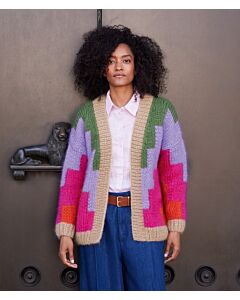 Lana Grossa dames vest in enkele draad breien van Mohair di Gio (F70,M23A)