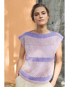 Lana Grossa gestreept dames topje van Bottoni en Setasuri (LB20,M24)