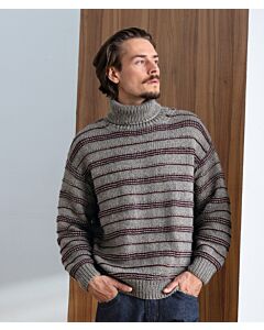Lana Grossa heren trui met col breien van Alta Moda Cashmere 16 Cl29,m48