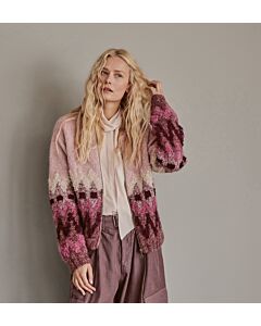 Lana Grossa jas vest breien van Silkhair, Natural Alpaca Pelo en Orsetto nk4,m11