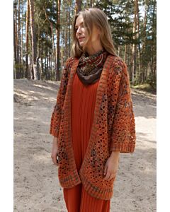 Lana Grossa lang vest haken en breien van Picasso (H7,M9)
