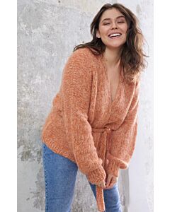 Lana Grossa lang vest met ceintuur breien van Setasuri (Beloved Knits, m12b)