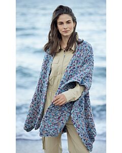 Lana Grossa poncho breien van Colortwist (lb13, m13)