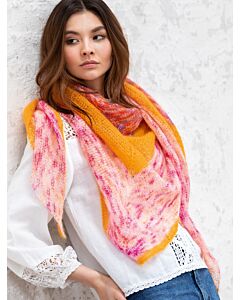 Lana Grossa sjaal breien van Silkhair & Silkhair hand-dyed (m23)