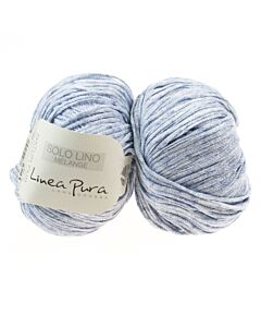 Lana Grossa Solo Lino Melange kl.108 blauw tinten