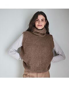 Lana Grossa spencer met col breien van Setasuri Big (LB13, M23)