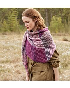 Lana Grossa stola breien van Silkhair Print en Cashmere 16 fine (DC9, M12)