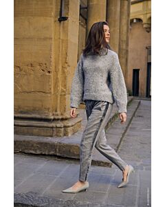 Lana Grossa top-down dames trui breien van Lucciola (N1,M19)