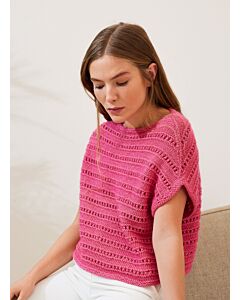 Lana Grossa top-down top breien van Summer Softness (LB18, M12)