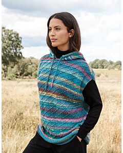 Lana Grossa spencer breien met capuchon van Gomitolo Magico (Gom14, m9) | C.R. Couture