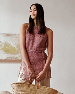 Lana Grossa topje met franjes breien van Cara (F63, M20)