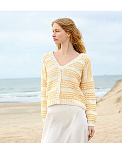 Lana Grossa vest breien van Bottoni en Summer Softness (nk1,m17)