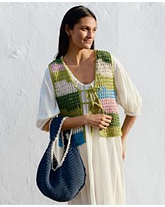 Lana Grossa vest in filehaken van Natural Cotton h8,m10
