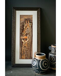 Lanarte Secret moeder met baby giraffe borduren pn-0008228