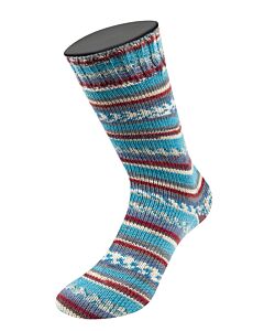 Lana Grossa Landlust Die Sockenwolle kl.937 (wit/grijs/blauw/bruin)