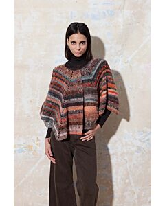 Lang Yarns gehaakte dames cape van Magnolia (P74,M3)