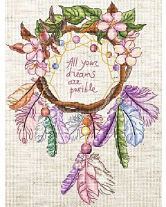 Letistitch borduurpatroon all your dreams are possible L440 (excl. benodigdheden