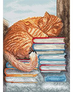 Letistitch borduurpakket Afternoon nap L8095 telpatroon