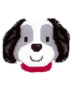 Kruissteek en knooppakket in een lief hondje