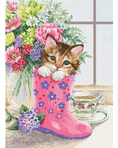 Luca-s borduurpakket pretty kitten om te borduren b2390