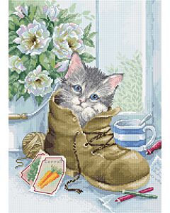 Luca-s borduurpakket cute kitten om te borduren b2391